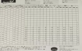 計測数値を詳細に表示します