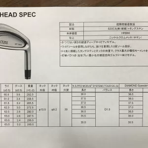 ｴﾎﾟﾝﾌｨｯﾃｨﾝｸﾞｷ用ﾀﾞｲﾔﾓﾝﾄﾞｽﾋﾟｰﾀﾞｰｱｲｱﾝ試打ｼｬﾌﾄとAF-305ｱｲｱﾝのご紹介のサムネイル